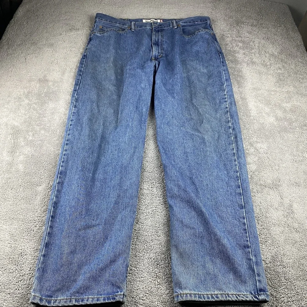 Levis 550‎ Relaxed Fit Jeans Mens 38x32 Blue Medium Wash Mid Rise Denim Cotton